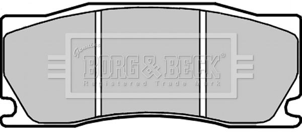 BORG & BECK Комплект тормозных колодок, дисковый тормоз BBP2296